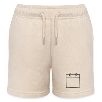 Kalenderblatt handgezeichnet - Kinder Organic Joggingshorts Mini Bolter von Stanley/Stella - Natur - Vorne