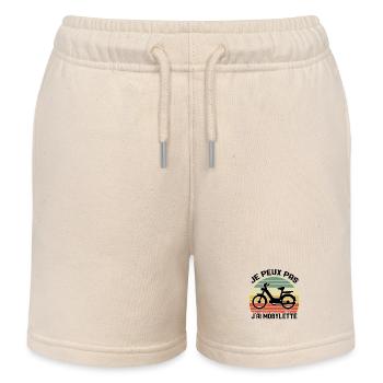 Je Peux Pas J'ai Mobylette Cadeau - Short de jogging enfant bio Stanley/Stella - écru doux - Devant