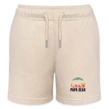 Papa Ours Papa Fier Papa Fier Papa - Short de jogging enfant bio Stanley/Stella - écru doux - Devant