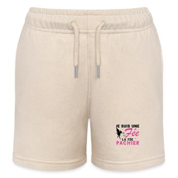 Je suis une fée la fée pachier Cadeau Humoristique - Short de jogging enfant bio Stanley/Stella - écru doux - Devant