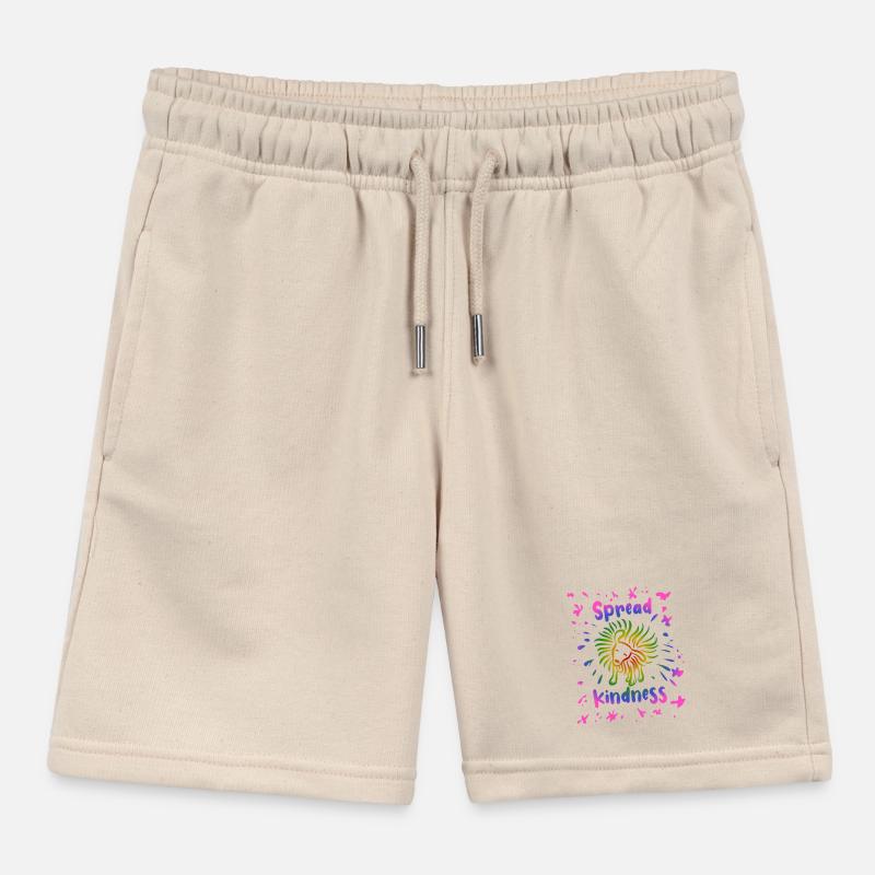 Spread Kindness - Dog Shakes Itself Kids Organic Sweat Shorts by Stanley/Stella