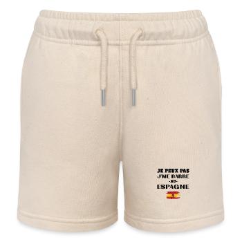 Ich kann nicht in Spanien gehen - Kinder Organic Joggingshorts Mini Bolter von Stanley/Stella - Natur - Vorne