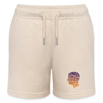 Denken ist wie Googeln nur krasser Geschenk - Kinder Organic Joggingshorts Mini Bolter von Stanley/Stella - Natur - Vorne