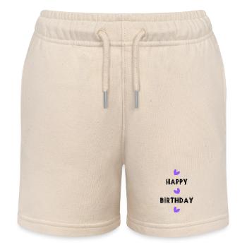 ALLES GUTE ZUM GEBURTSTAG!. ALLES GUTE ZUM GEBURTSTAG!. JAHRESTAG. - Kinder Organic Joggingshorts Mini Bolter von Stanley/Stella - Natur - Vorne