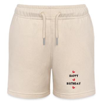 ALLES GUTE ZUM GEBURTSTAG!. ALLES GUTE ZUM GEBURTSTAG!. JAHRESTAG. - Kinder Organic Joggingshorts Mini Bolter von Stanley/Stella - Natur - Vorne
