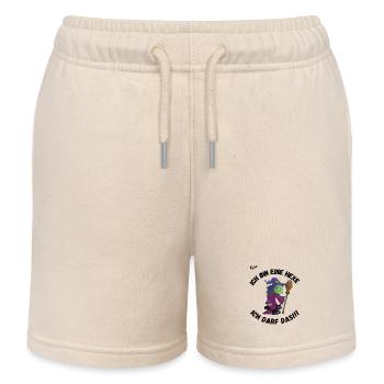 Ich bin eine Hexe ich darf das! - Kinder Organic Joggingshorts Mini Bolter von Stanley/Stella - Natur - Vorne