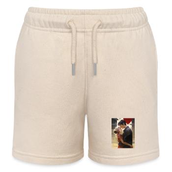 Manga Couple - Kids Organic Sweat Shorts by Stanley/Stella - soft Ecru - Front