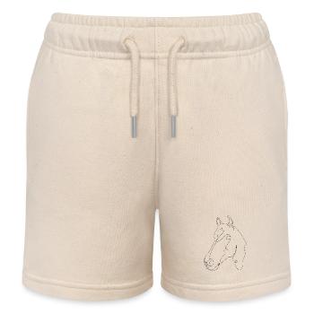 Pferdekopf Noah - Kinder Organic Joggingshorts Mini Bolter von Stanley/Stella - Natur - Vorne