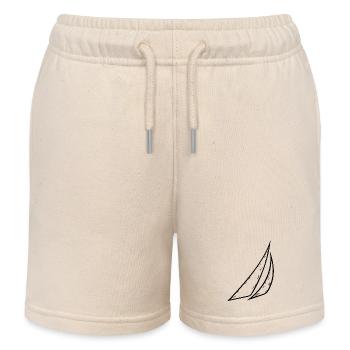 Des voiles élégantes pour les capitaines et les skippers cool - Short de jogging enfant bio Stanley/Stella - écru doux - Devant