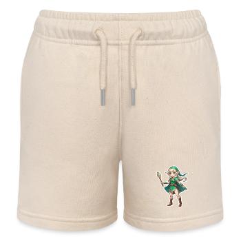 Elf Fantasy Illustration - Kinder Organic Joggingshorts Mini Bolter von Stanley/Stella - Natur - Vorne