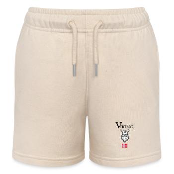 Viking Wikinger T-Shirt Norwegen - Kinder Organic Joggingshorts Mini Bolter von Stanley/Stella - Natur - Vorne