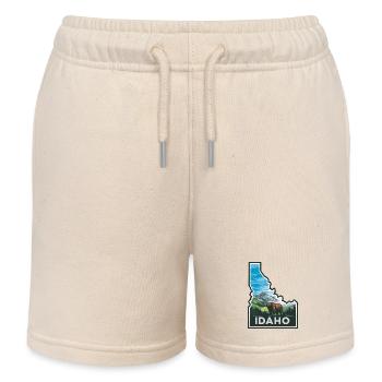 Erkunden Sie Idaho Wildnis Abenteuer Bär - Kinder Organic Joggingshorts Mini Bolter von Stanley/Stella - Natur - Vorne