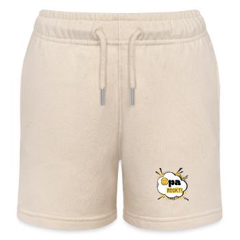 Opa Rockt! - Kinder Organic Joggingshorts Mini Bolter von Stanley/Stella - Natur - Vorne