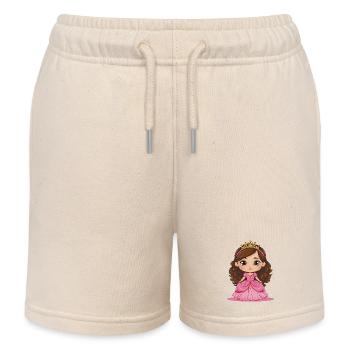 for little princesses - Kids Organic Sweat Shorts by Stanley/Stella - soft Ecru - Front