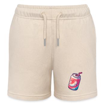 Canette de Soda - boisson Vintage - Short de jogging enfant bio Stanley/Stella - écru doux - Devant