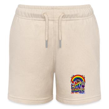 No Labels Design LGBT Regenbogen & Gleichberechtigung - Kinder Organic Joggingshorts Mini Bolter von Stanley/Stella - Natur - Vorne