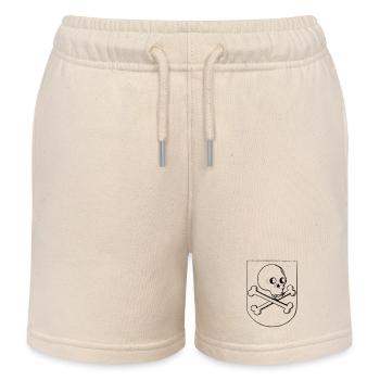 Crâne et os - Short de jogging enfant bio Stanley/Stella - écru doux - Devant