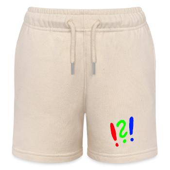 Ausrufezeichen/Fragezeichen comic style - Kinder Organic Joggingshorts Mini Bolter von Stanley/Stella - Natur - Vorne