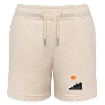 Cadeau parfait pour les athlètes d’endurance - Short de jogging enfant bio Stanley/Stella - écru doux - Devant
