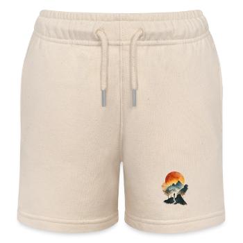 Cadeau parfait pour les athlètes d’endurance - Short de jogging enfant bio Stanley/Stella - écru doux - Devant