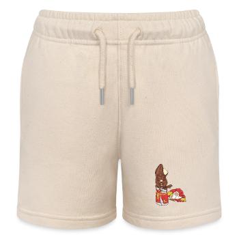 Christmas // Easter // Illustration - Kids Organic Sweat Shorts by Stanley/Stella - soft Ecru - Front