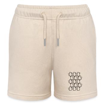 Viele Mäuse Muster Reihen Party Süße Bande Team - Kinder Organic Joggingshorts Mini Bolter von Stanley/Stella - Natur - Vorne
