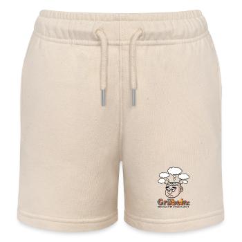 overthinker's dilemma - Kids Organic Sweat Shorts by Stanley/Stella - soft Ecru - Front