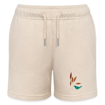 Vögel und Pflanzen - Kinder Organic Joggingshorts Mini Bolter von Stanley/Stella - Natur - Vorne