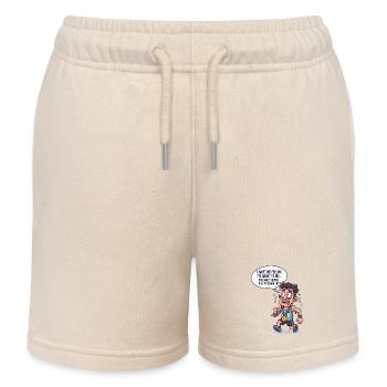 New Personal Best - Kids Organic Sweat Shorts by Stanley/Stella - soft Ecru - Front