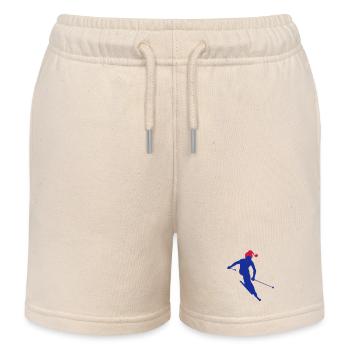 skifahrer - Kinder Organic Joggingshorts Mini Bolter von Stanley/Stella - Natur - Vorne