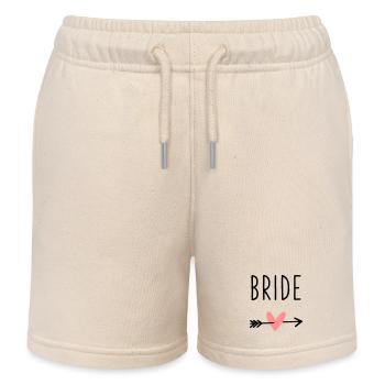 Bruid hart cupido pijl vrijgezellenfeest - Kinder sweatshort biologisch Stanley/Stella - zacht ecru - Voor