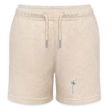 Pissenlit léger comme une plume avec pissenlits - Short de jogging enfant bio Stanley/Stella - écru doux - Devant