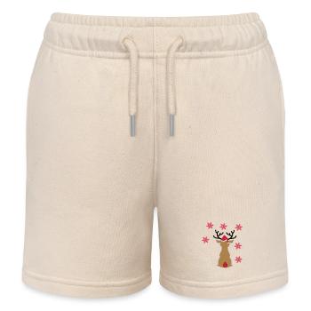 elch - Kinder Organic Joggingshorts Mini Bolter von Stanley/Stella - Natur - Vorne