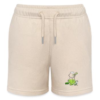 Grenouille Couleur - Short de jogging enfant bio Stanley/Stella - écru doux - Devant