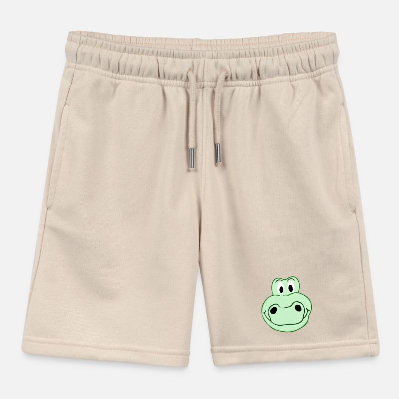 Funny crocodile - Creative illustration Kids Organic Sweat Shorts by Stanley/Stella