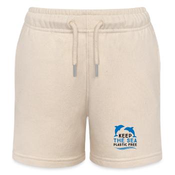 Umweltschutz im Meer - Kinder Organic Joggingshorts Mini Bolter von Stanley/Stella - Natur - Vorne