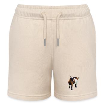 Ziege - Kinder Organic Joggingshorts Mini Bolter von Stanley/Stella - Natur - Vorne