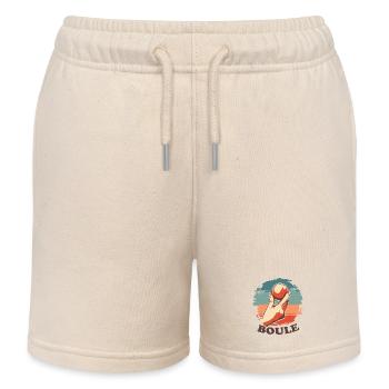 Boules de boule pour Bouler Boccia Jeu Botcha Boule - Short de jogging enfant bio Stanley/Stella - écru doux - Devant