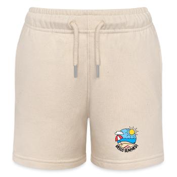 Hallo Sommer 2 - Kinder Organic Joggingshorts Mini Bolter von Stanley/Stella - Natur - Vorne