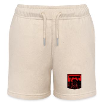 Torii de Kyoto en pourpre - Short de jogging enfant bio Stanley/Stella - écru doux - Devant