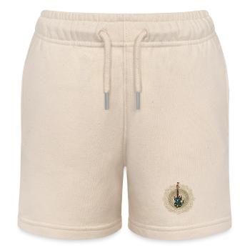 Fantasy guitar - Kids Organic Sweat Shorts by Stanley/Stella - soft Ecru - Front