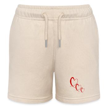 VALENTINSTAG. Junggesellinnenabschied. ICH LIEBE DICH. ICH LIEBE DICH. LIEBE - Kinder Organic Joggingshorts Mini Bolter von Stanley/Stella - Natur - Vorne
