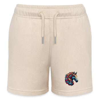 Cheval - Short de jogging enfant bio Stanley/Stella - écru doux - Devant