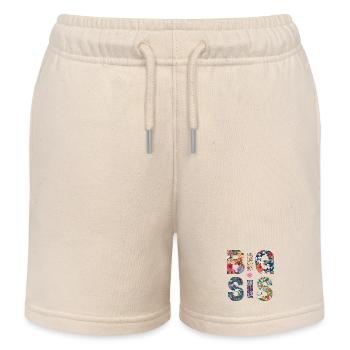 BIG SIS - Sister - Big Sister - Partner Look - Kids Organic Sweat Shorts by Stanley/Stella - soft Ecru - Front