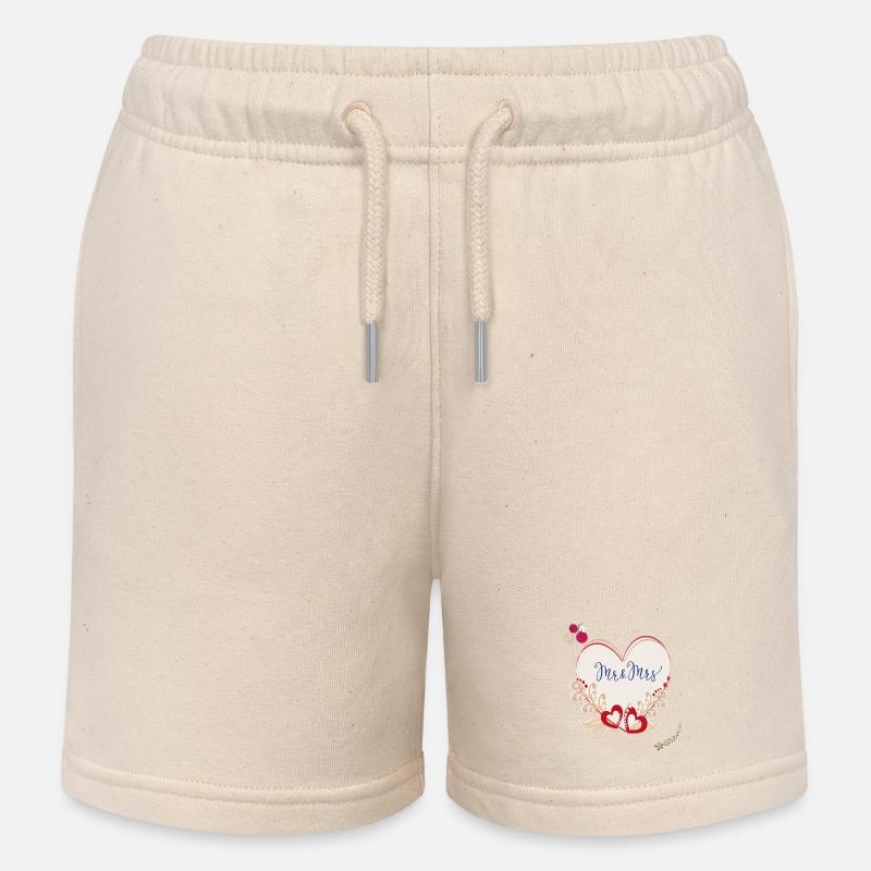 Mariage Marié - Short de jogging enfant bio Stanley/Stella - écru doux