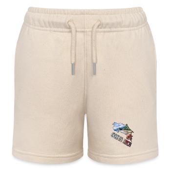 Aquarell Landkarte Costa Rica - Kinder Organic Joggingshorts Mini Bolter von Stanley/Stella - Natur - Vorne