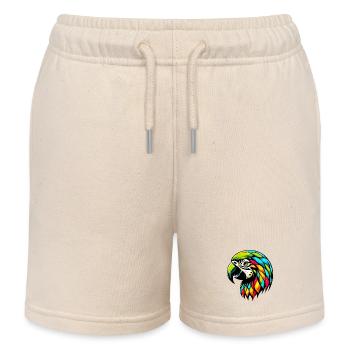 Harlekin-Papagei - Kinder Organic Joggingshorts Mini Bolter von Stanley/Stella - Natur - Vorne