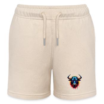 Taureau - Short de jogging enfant bio Stanley/Stella - écru doux - Devant