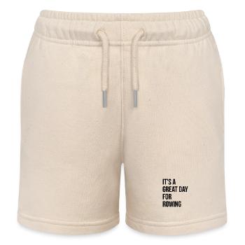 aviron - Short de jogging enfant bio Stanley/Stella - écru doux - Devant