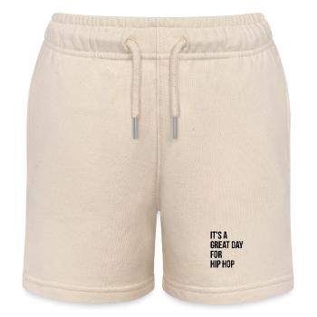 Hip hop - Short de jogging enfant bio Stanley/Stella - écru doux - Devant